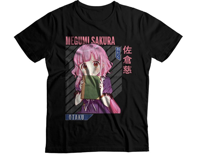 Aesthetic Megumi Sakura Chibi Anime Graphic T-Shirt