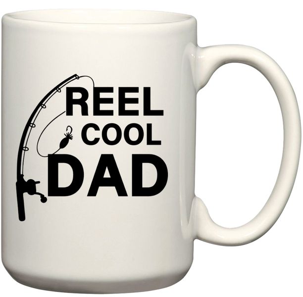 Reel Cool Dad Fishing Gift Coffee Mug