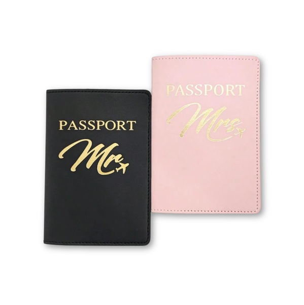 Mr and Mrs Couples Matching Passport Holders for Travel