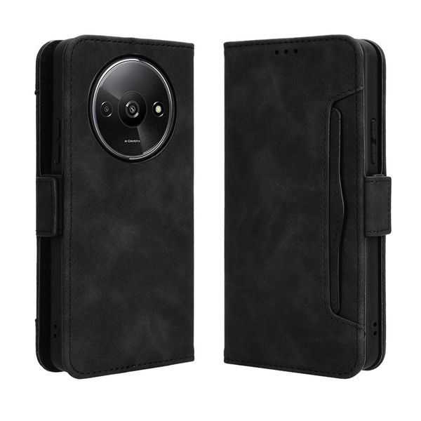 Multi Card Groove Leather Phone Case Compatible With Samsung Galaxy M15