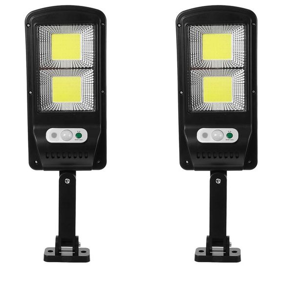 2-Piece 100W Solar LED Motion Sensor Outdoor Lamp JT-TYC0B