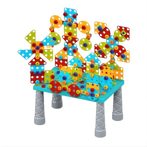 246 Piece DIY Srew Assembly Toy Set - Multi-colour