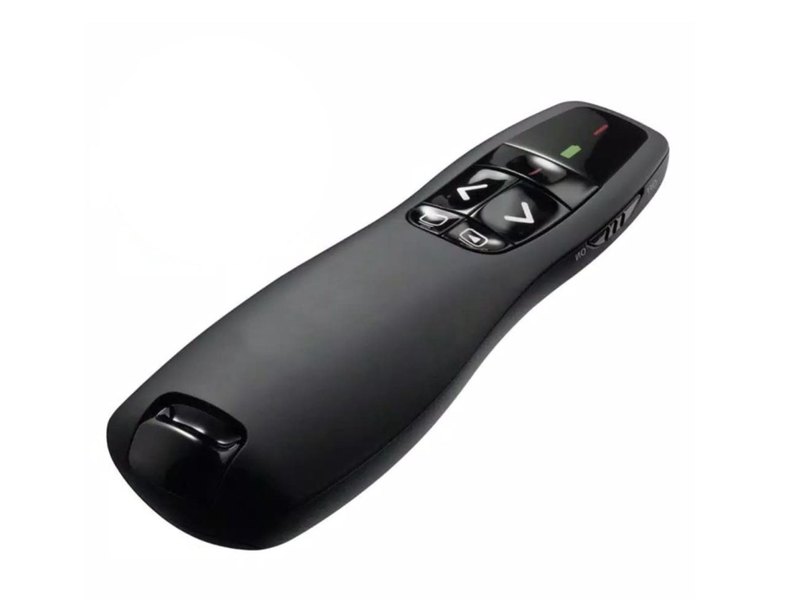 Wireless Presenter Remote with USB Receiver, 2-in-1 Presentation Clicker