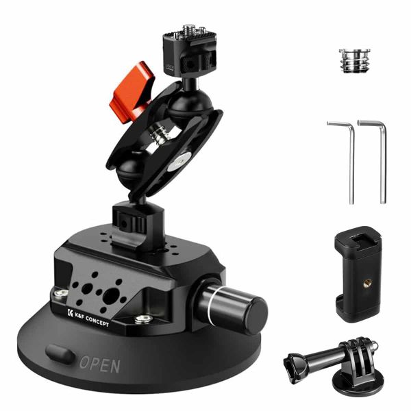 K&amp;F 4.5 Suction Mount with Magic Arm and Mounting Accessories | KF31.100