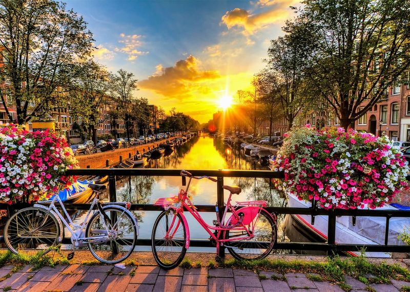 1000-Piece Flat Sunrise Puzzle High-Difficulty Puzzle 1 Piece
