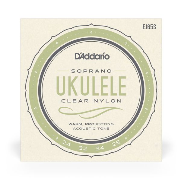 D'Addario EJ65S Pro-Arté Custom Extruded Nylon Soprano Ukulele Strings