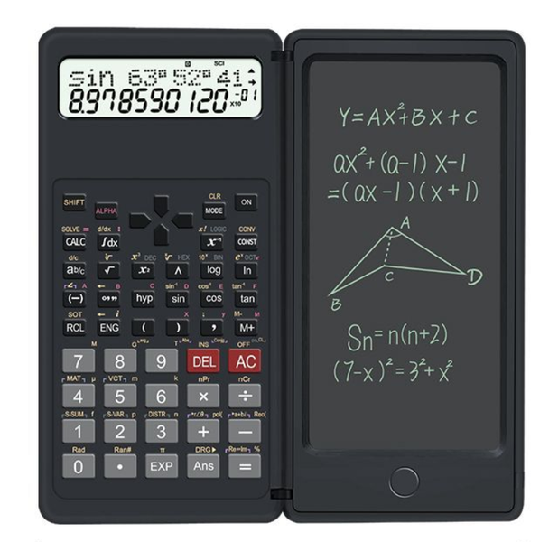 Scientific Calculator Calculator with Notepad Hand Writing Board for Use