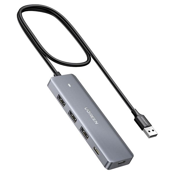 UGreen 15920 USB3.0 To 3Port USB3.0 + 1Port USBC Hub-GY