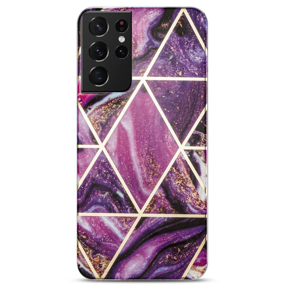 Geometric Fashionable Marble Design Phone Cover for Samsung S21 Ultra ...