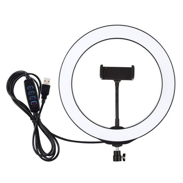 LED Ring Light 20cm &amp; Universal Phone Holder Kit without tripod