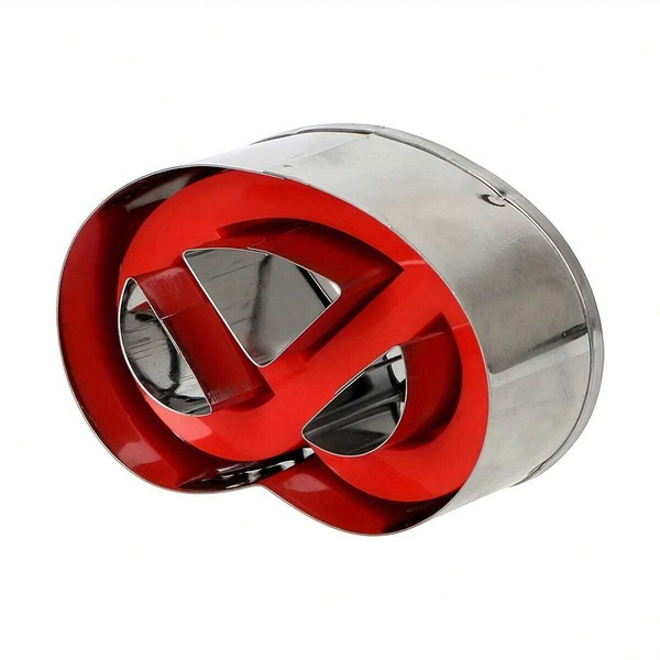 Pretzel Shape Cookie Cutter with Handle - Red