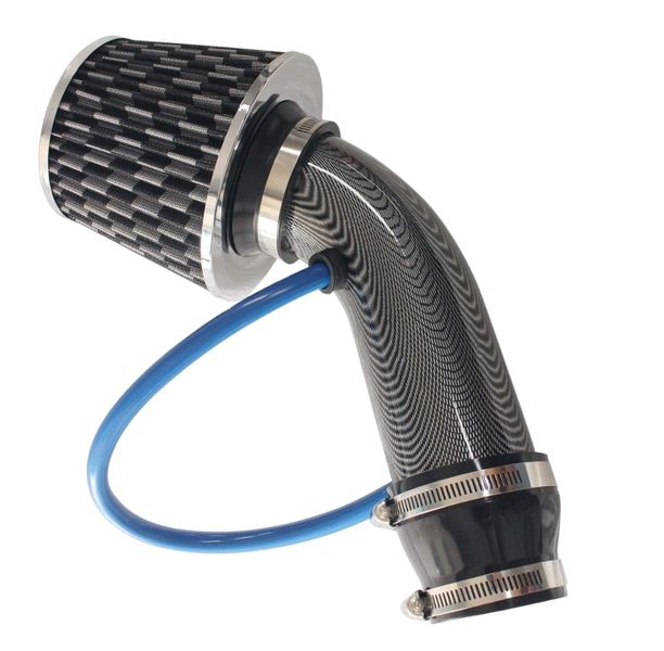 Universal High Performance Cold Air Intake Cone Filter 76mm Diameter Black