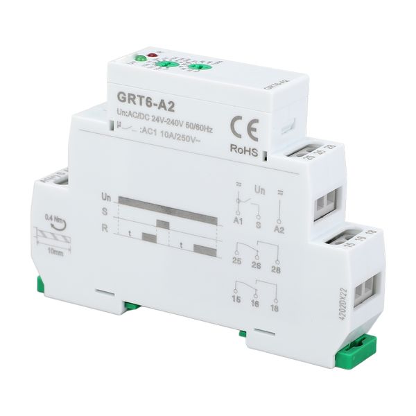 Time Delay Relay GRT6-A2 with SPDT Outputs for Power On Timer