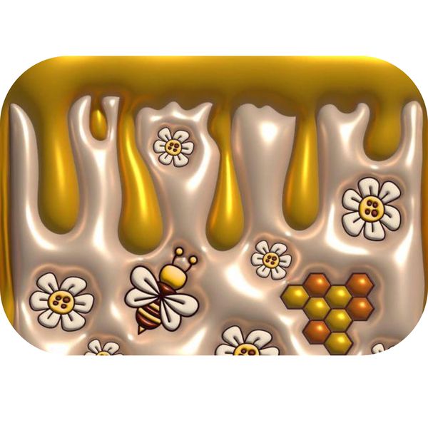 3D Honey Bees Printed Mouse Pad