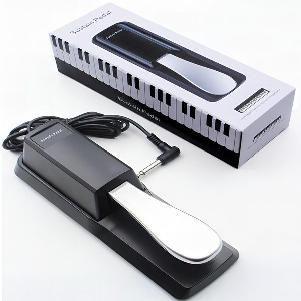 Universal Sustain Pedal for Keyboards &amp; Digital Pianos - 6.5ft Cable