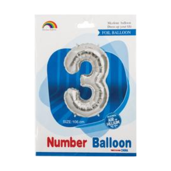 SD Decorations - Number 3 Balloon