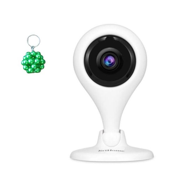 V380 Mini Home Security Camera &amp; Baby Monitor Two-Way Audio And Keyholder
