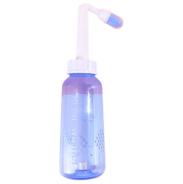Portable Manual Nasal Douse Bottle - Blue &amp; White
