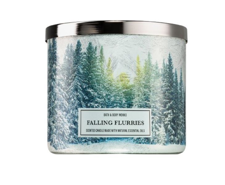 Bath &amp; Body Works Falling Flurries 3-Wick Scented Candle