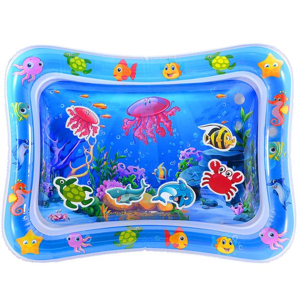 Baby Tummy Time Water Playmat - White
