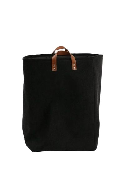 Knock Down Corduroy Laundry Basket