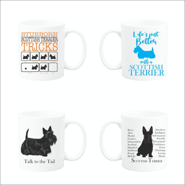 Scottish Terrier Coffee Gift Mug Set