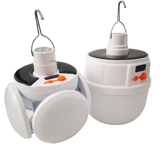 2 Pack Solar &amp; USB Rechargeable LED Lights