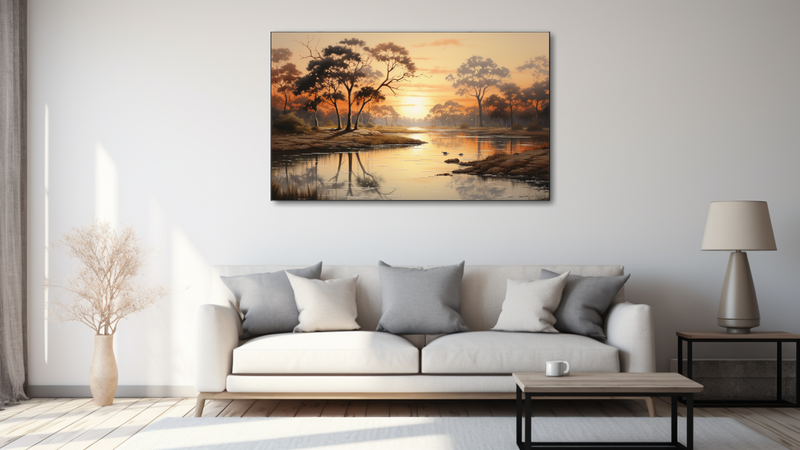 Canvas Wall Art -Savanna Serenity Abstract - MT0427