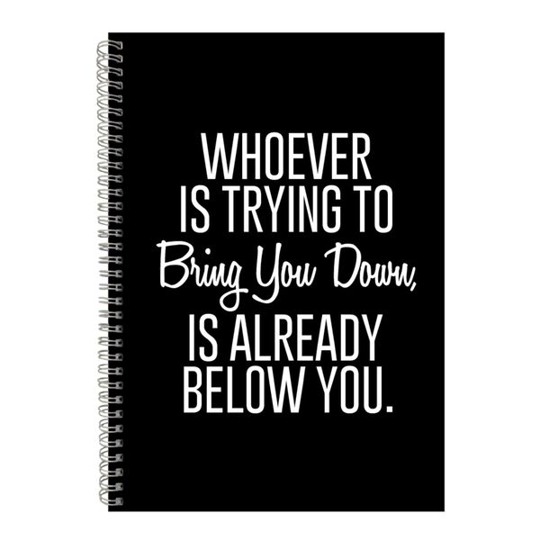 Trying A4 Notebook Spiral Lined Motivational Saying Graphic Notepad Gift160