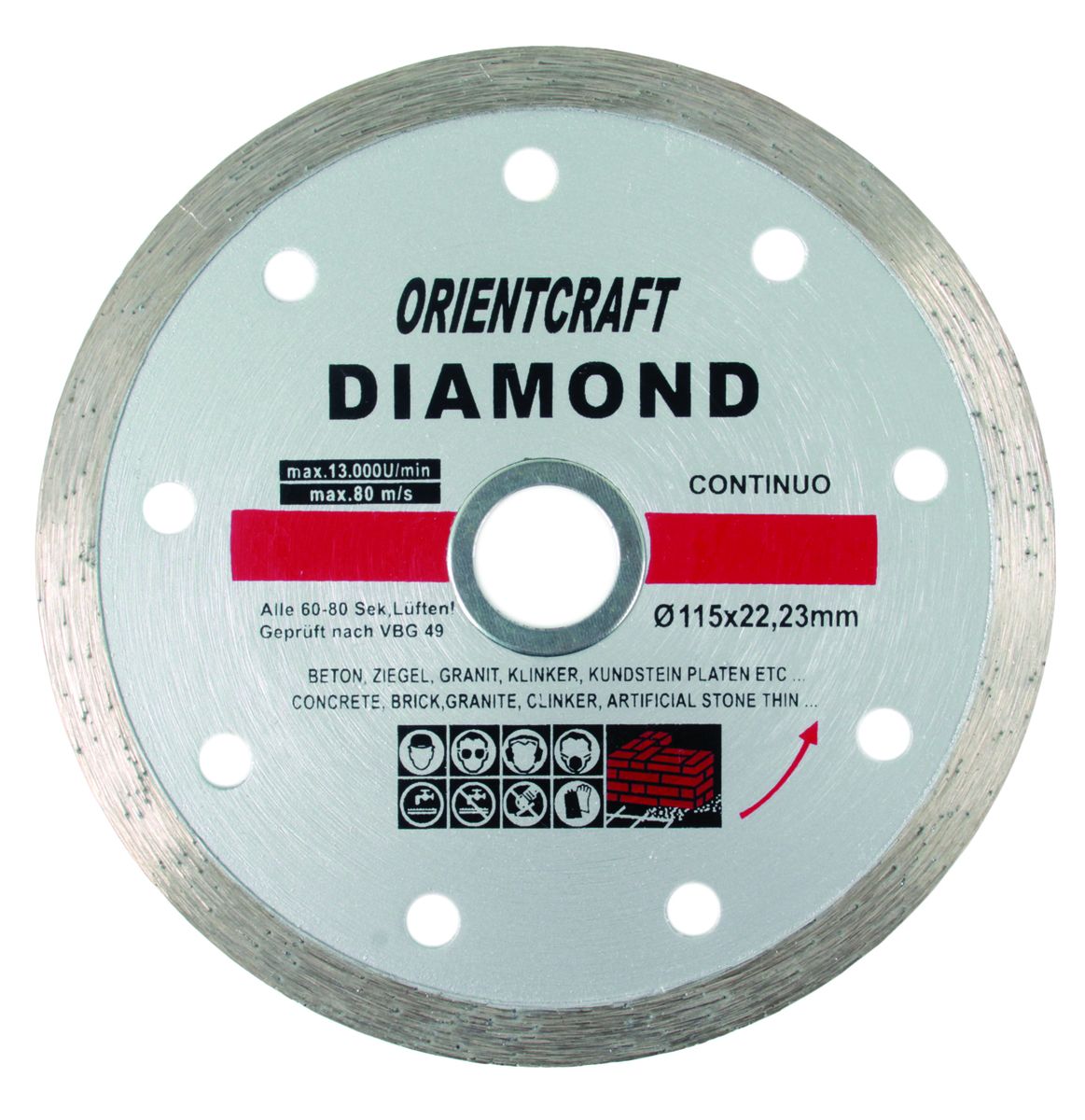 Orientcraft Diamond Cutting Blade 115mm Shop Today. Get it Tomorrow