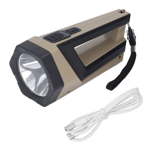 High - Power LED Flashlight (Power Display, Cell Phone Charge)