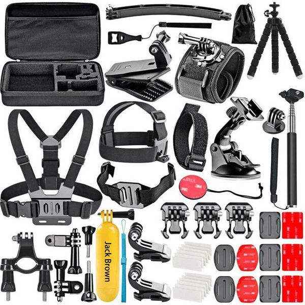 Jack Brown 50 in 1 GoPro Hero Accessories &amp; DJI Osmo Action Accessory Kit