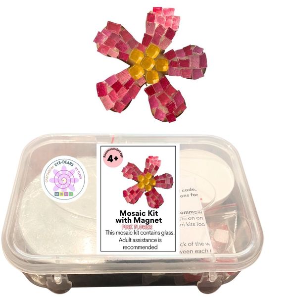 Mosaic Craft Kit with Magnet - Flower (Small)