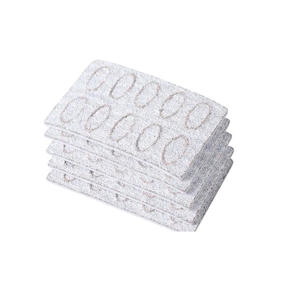 50 Piece Replacement Stick-On Sanding Pads for Nail File Handle - Grey