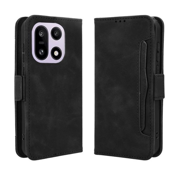 Multi Card Groove Leather Cover Compatible With OnePlus 15