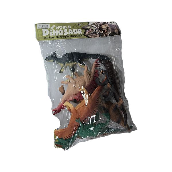 Quality Imaginative Play 6 Vibrant Mixed Dinosaurs Kids Toy Figures Pack