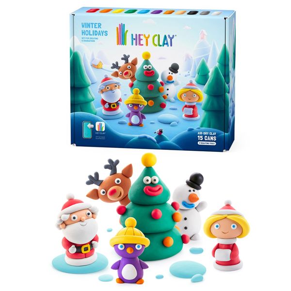 Hey Clay: Modelling Air-Dry Clay with Fun Interactive App - Winter Holidays