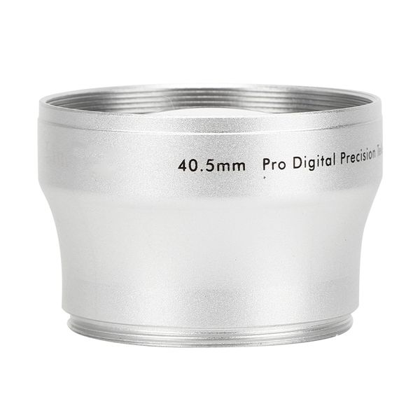 Black 40.5MM 2X Aluminum Alloy Magnification Additional Camera Lens