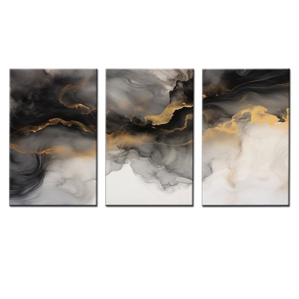 Canvas 3 Pieces Oil painting Abstract Wall Art