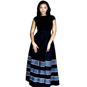 Ladies African Traditional 5 Piece Wrap Attire - Mustard and Black | Shop  Today. Get it Tomorrow! | takealot.com