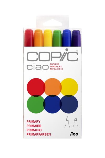 Copic Ciao 6 Piece Set Primary