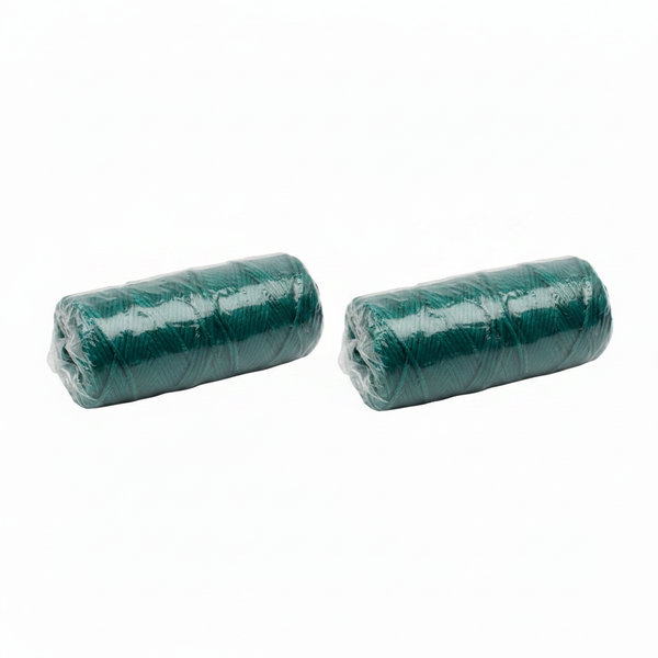 Durable Green Lacing Cord 2.00 mm x 200 m for Outdoor Use - 2 Pack