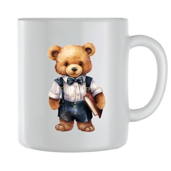 Learner Coffee Mugs for Men Women with Teddy Bear Lover Graphic Cup Gift189