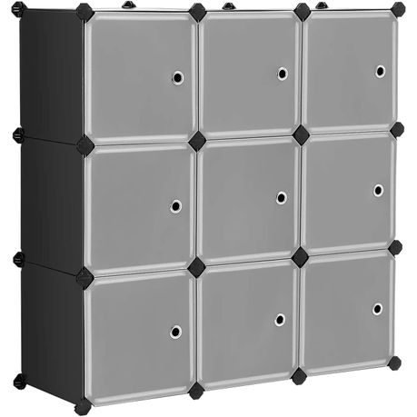 9 Cube Plastic Closet Cabinet Bookcase, How To Build A 9 Cube Bookcase