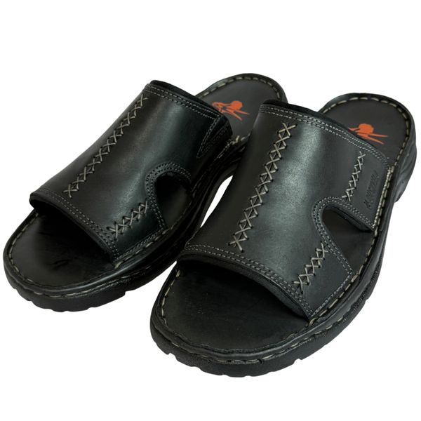 Bushveld Genuine Leather Slide Sandal - Casual Slip-On