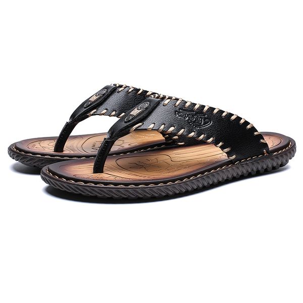 Men's Leather Flip-Flops