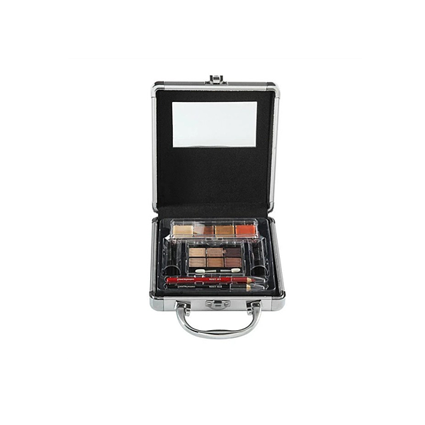Aluminum Compact Suitcase Make-Up Kit