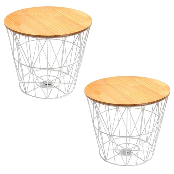 Home Decor Nordic Storage Side Table Set of 2
