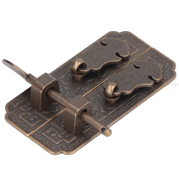 Brass Cabinet Handle Bat Pattern Retro Chinese