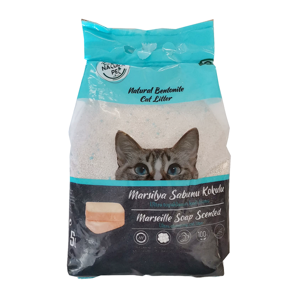 Cat Litter 5-Liter Marseille Soap Scented Bentonite (fine grained)